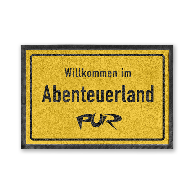 Willkommen im Abenteuerland by Pur - Doormat - shop now at Pur store