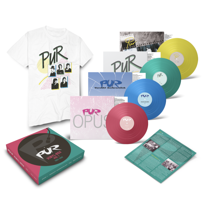 Vinyl-Box 1983 - 1988 by Pur - Exclusive Limited Coloured 4LP Box + T-Shirt - shop now at Pur store